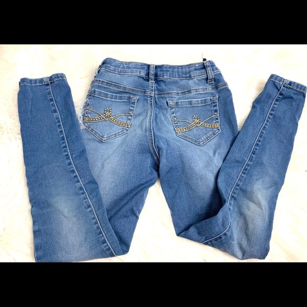 Girls stretch skinny jeans